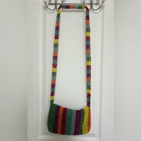 Cynthia Rowley Multicolor Beaded Shoulder Bag - Picture 8 of 10